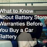 What to Know About Battery Store Warranties Before You Buy a Car Battery